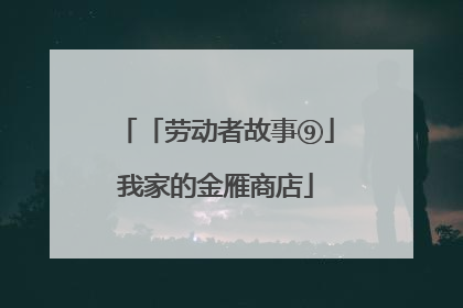 「劳动者故事⑨」我家的金雁商店