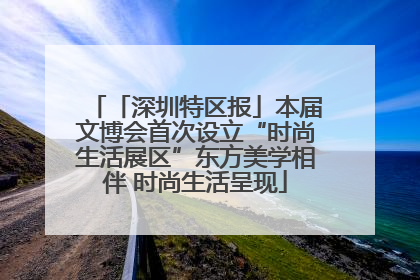 「深圳特区报」本届文博会首次设立“时尚生活展区”东方美学相伴 时尚生活呈现
