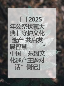 「2025年公祭伏羲大典」守护文化遗产 共启发展智慧——“中国—东盟文化遗产主题对话”侧记