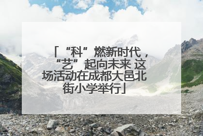 “科”燃新时代，“艺”起向未来 这场活动在成都大邑北街小学举行