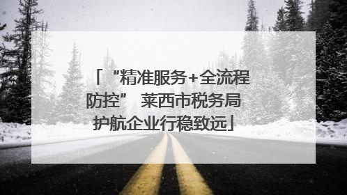 “精准服务+全流程防控” 莱西市税务局护航企业行稳致远