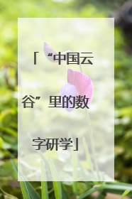 “中国云谷”里的数字研学