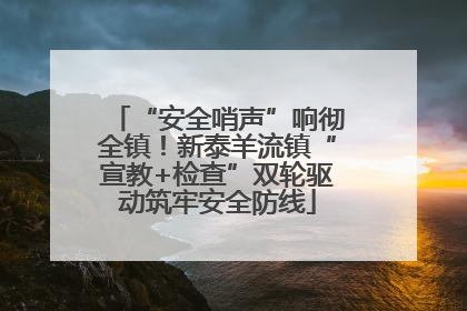 “安全哨声”响彻全镇！新泰羊流镇“宣教+检查”双轮驱动筑牢安全防线