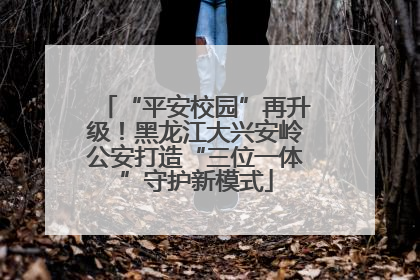 “平安校园”再升级！黑龙江大兴安岭公安打造“三位一体”守护新模式