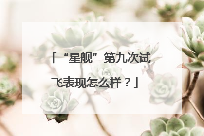 “星舰”第九次试飞表现怎么样？