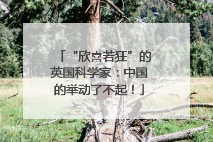 “欣喜若狂”的英国科学家：中国的举动了不起！