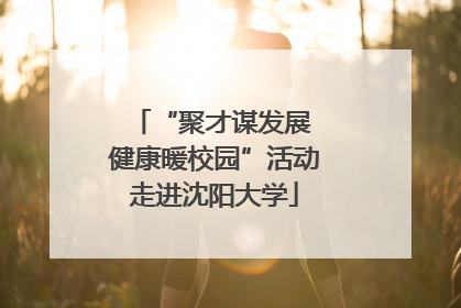 “聚才谋发展 健康暖校园”活动走进沈阳大学