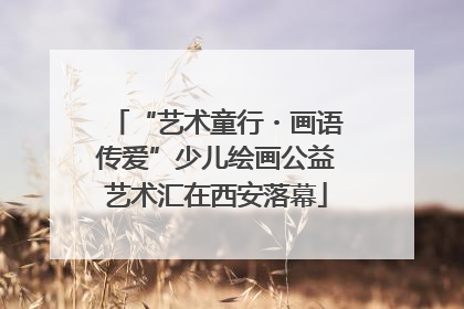 “艺术童行・画语传爱”少儿绘画公益艺术汇在西安落幕