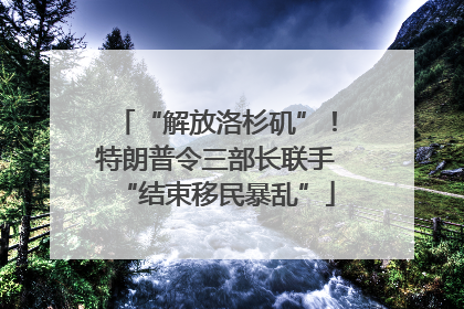 “解放洛杉矶”！特朗普令三部长联手“结束移民暴乱”