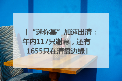 “迷你基”加速出清：年内117只谢幕，还有1655只在清盘边缘