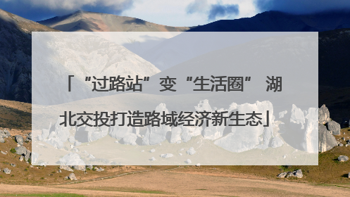 “过路站”变“生活圈” 湖北交投打造路域经济新生态