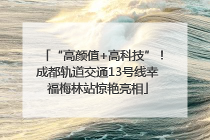“高颜值+高科技”！成都轨道交通13号线幸福梅林站惊艳亮相