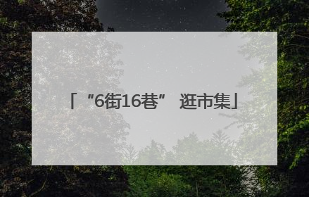 “6街16巷” 逛市集