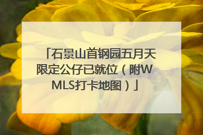 石景山首钢园五月天限定公仔已就位（附WMLS打卡地图）