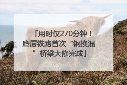 用时仅270分钟！鹰厦铁路首次“钢换混”桥梁大修完成
