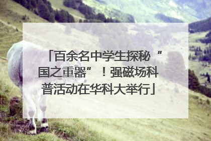 百余名中学生探秘“国之重器”！强磁场科普活动在华科大举行