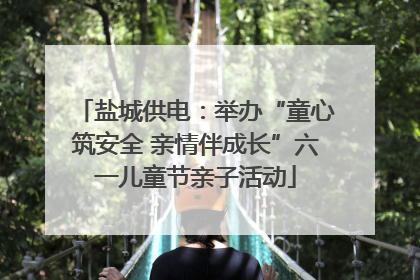 盐城供电：举办“童心筑安全 亲情伴成长”六一儿童节亲子活动