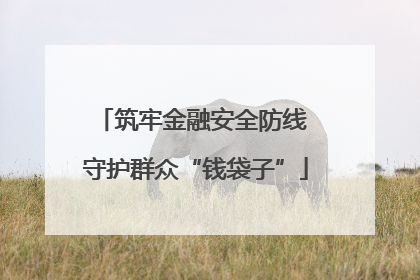 筑牢金融安全防线 守护群众“钱袋子”