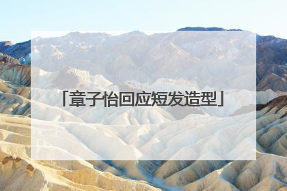 章子怡回应短发造型