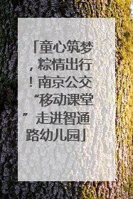 童心筑梦，粽情出行！南京公交“移动课堂”走进智通路幼儿园