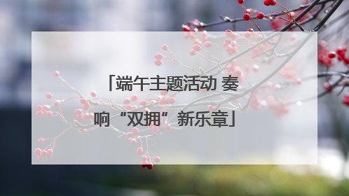 端午主题活动 奏响“双拥”新乐章