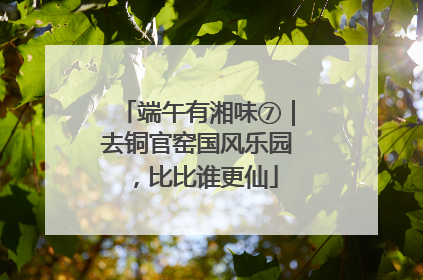 端午有湘味⑦｜去铜官窑国风乐园，比比谁更仙