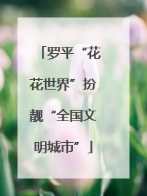 罗平“花花世界”扮靓“全国文明城市”