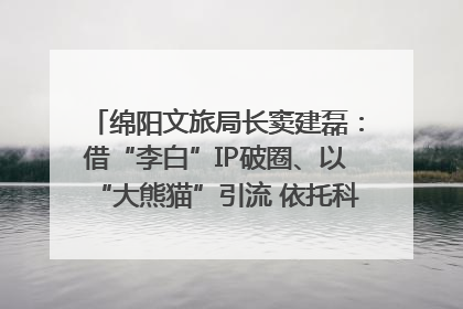 绵阳文旅局长窦建磊：借“李白”IP破圈、以“大熊猫”引流 依托科技优势绽放城市文旅魅力｜文旅局长说