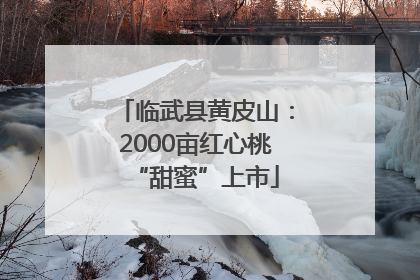 临武县黄皮山：2000亩红心桃“甜蜜”上市
