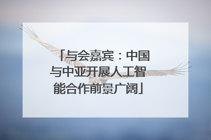 与会嘉宾：中国与中亚开展人工智能合作前景广阔