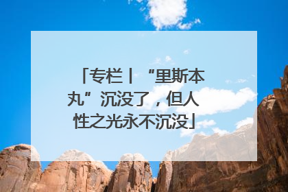 专栏丨“里斯本丸”沉没了，但人性之光永不沉没