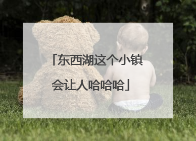东西湖这个小镇会让人哈哈哈
