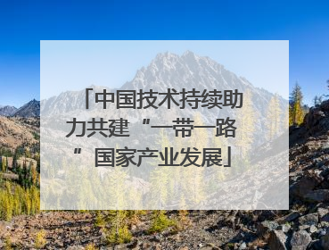 中国技术持续助力共建“一带一路”国家产业发展