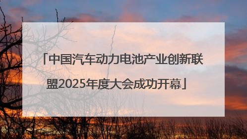 中国汽车动力电池产业创新联盟2025年度大会成功开幕