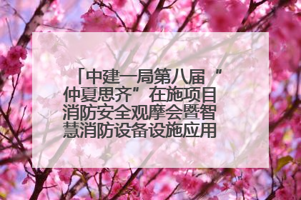 中建一局第八届“仲夏思齐”在施项目消防安全观摩会暨智慧消防设备设施应用交流会成功举办