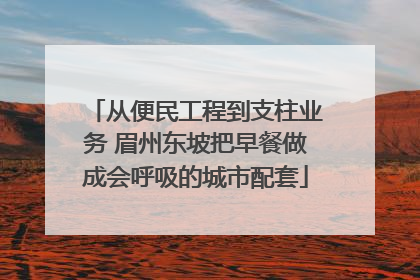 从便民工程到支柱业务 眉州东坡把早餐做成会呼吸的城市配套