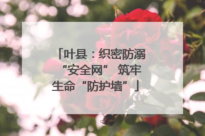 叶县：织密防溺“安全网” 筑牢生命“防护墙”