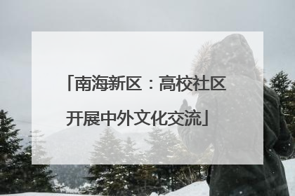 南海新区：高校社区开展中外文化交流