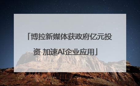 博拉新媒体获政府亿元投资 加速AI企业应用