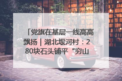 党旗在基层一线高高飘扬｜湖北堰河村：280块石头铺平“穷山沟”的致富振兴路