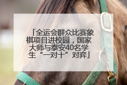 全运会群众比赛象棋项目进校园，国家大师与泰安40名学生“一对十”对弈