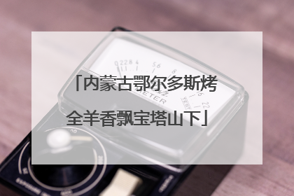 内蒙古鄂尔多斯烤全羊香飘宝塔山下