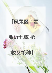 凤泉区：麦收近七成 抢收又抢种