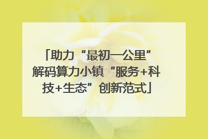 助力“最初一公里” 解码算力小镇“服务+科技+生态”创新范式