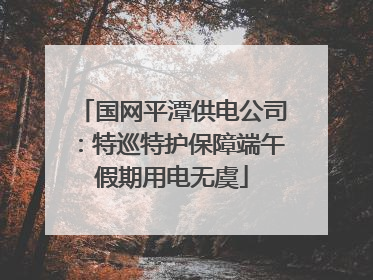 国网平潭供电公司：特巡特护保障端午假期用电无虞