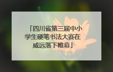 四川省第三届中小学生硬笔书法大赛在威远落下帷幕