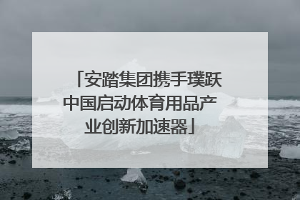 安踏集团携手璞跃中国启动体育用品产业创新加速器
