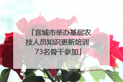 宜城市举办基层农技人员知识更新培训 73名骨干参加