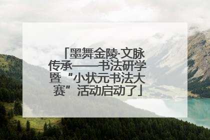 墨舞金陵·文脉传承——书法研学暨“小状元书法大赛”活动启动了