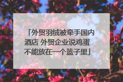 外贸羽绒被牵手国内酒店 外贸企业说鸡蛋不能放在一个篮子里